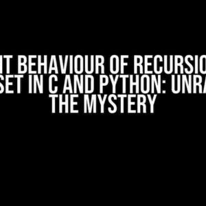 Different behaviour of recursion-based powerset in C and Python: Unraveling the Mystery