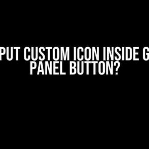 How to Put Custom Icon Inside GrapesJs Panel Button?