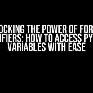 Unlocking the Power of Format Specifiers: How to Access Python Variables with Ease